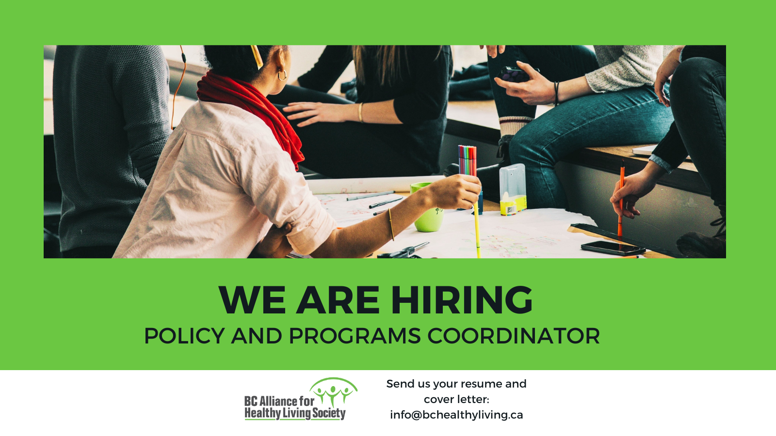 We’re Hiring: Policy and Programs Coordinator